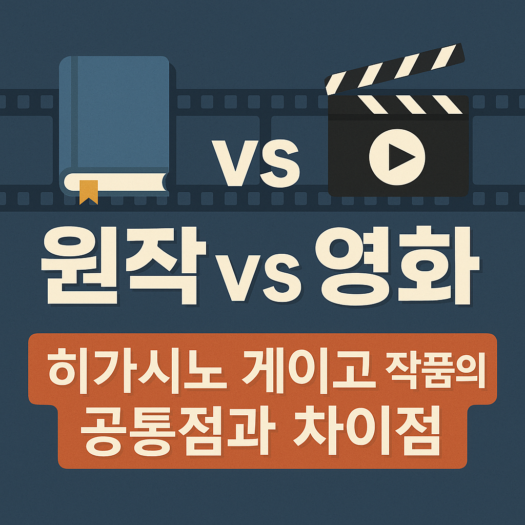 원작 vs 영화 비교 리뷰 – 히가시노 게이고 작품의 공통점과 차이점