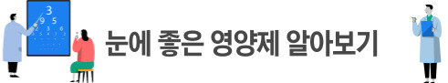 눈에 좋은 영양제 추천
