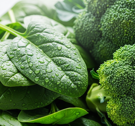 시금치와 브로콜리