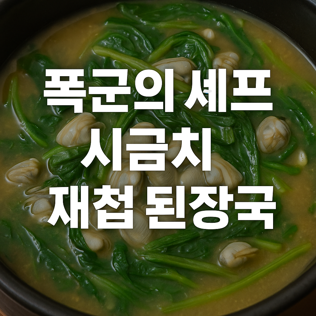 폭군의 셰프 시금치 재첩 된장국