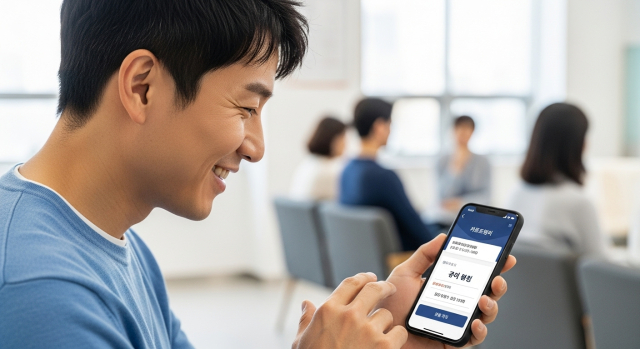 내시경 검진을 예약하는 한국인