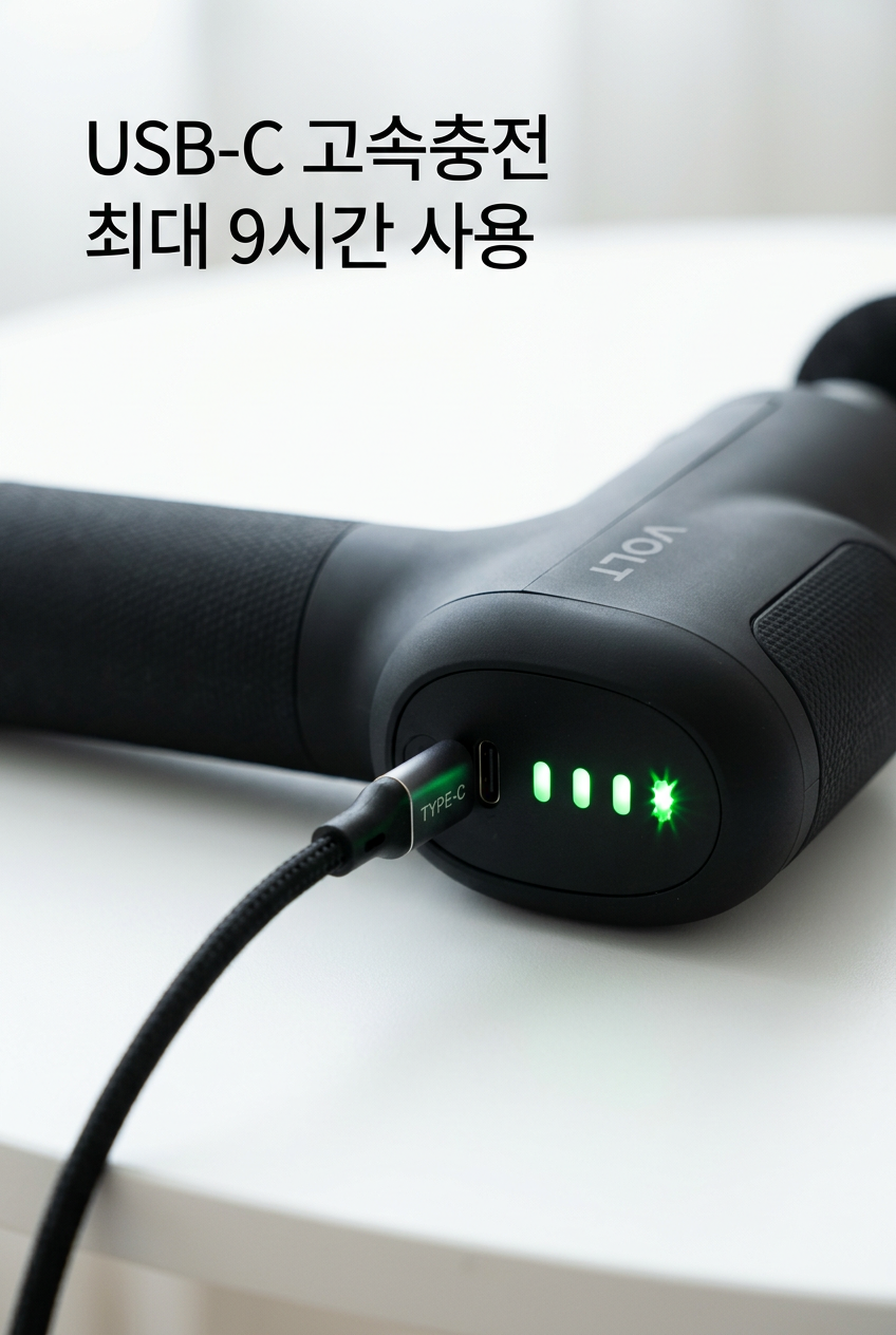 마사지건 추천 고르는법 배터리 용량 충전 비교