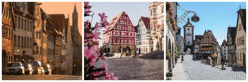 로텐부르크 풍경 사진 3개