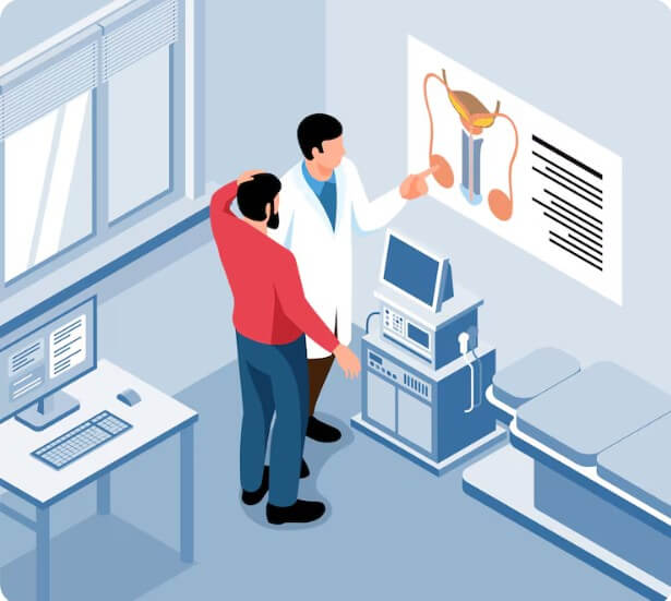 환자와 상담하는 의사