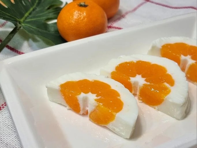 우유 귤양갱 귤푸딩