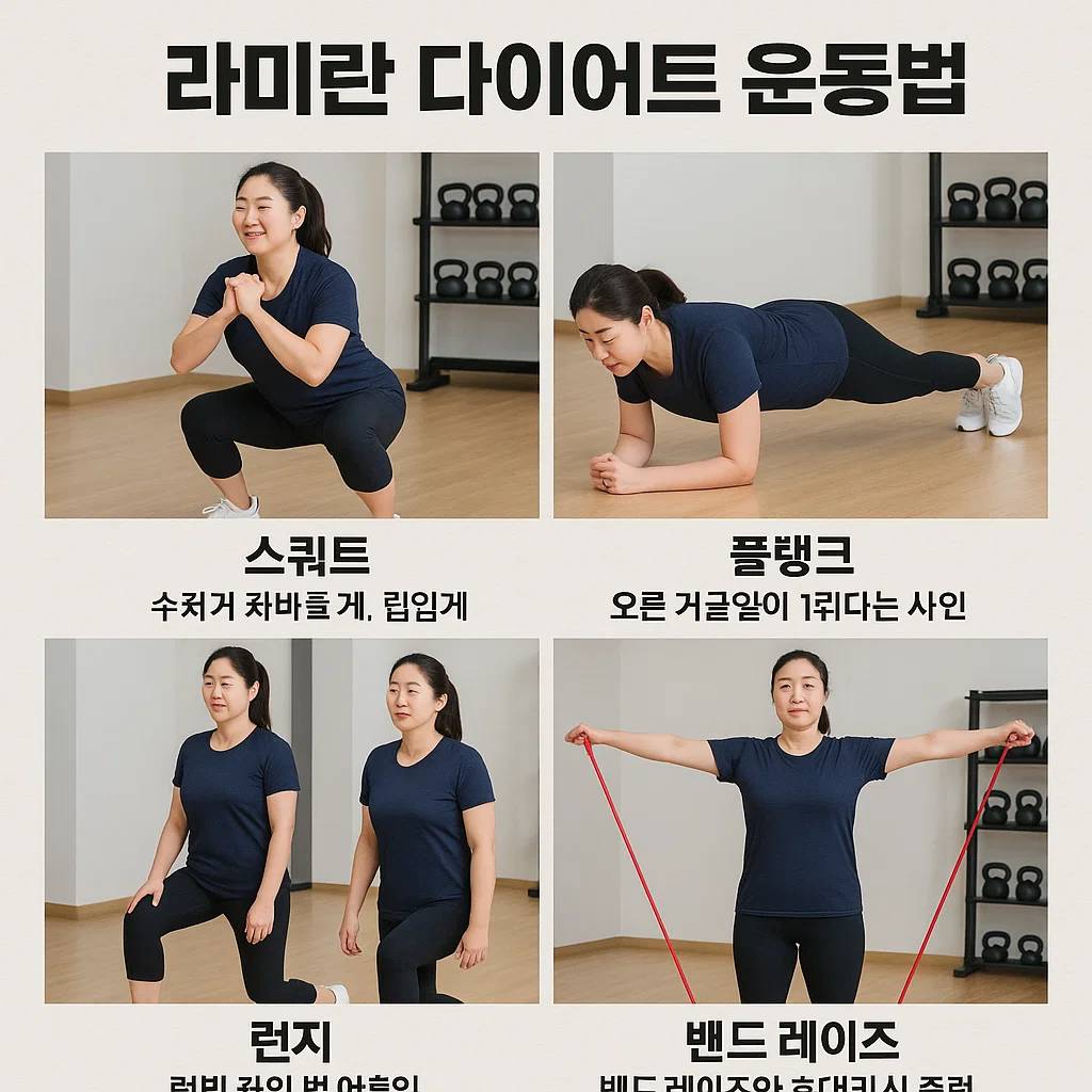 라미란 다이어트 감량 운동법