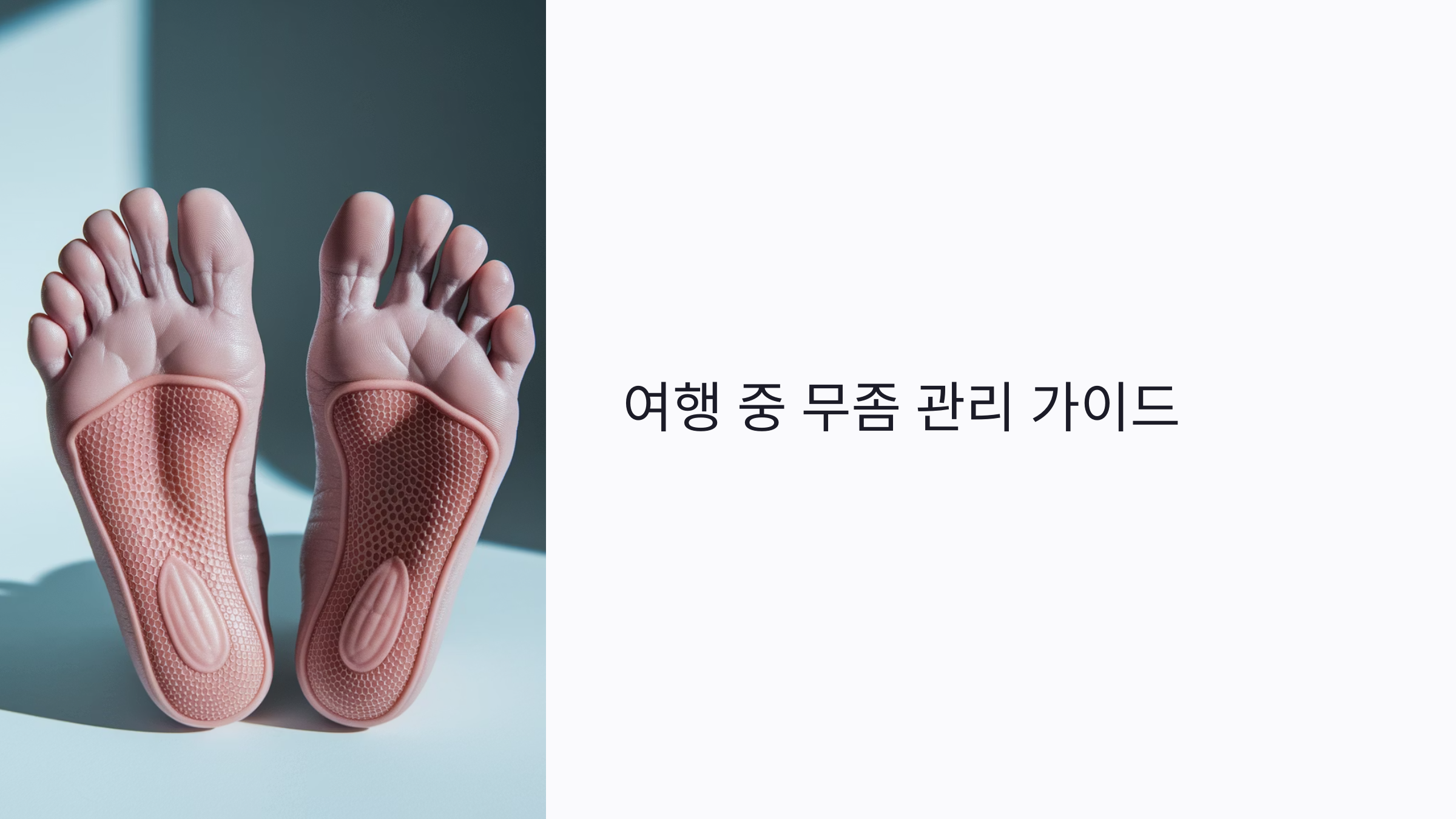 여행 중 무좀 터졌을 때 대처법과 예방 팁 총정리