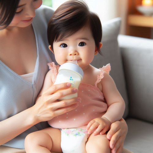 분유를 먹는 아기