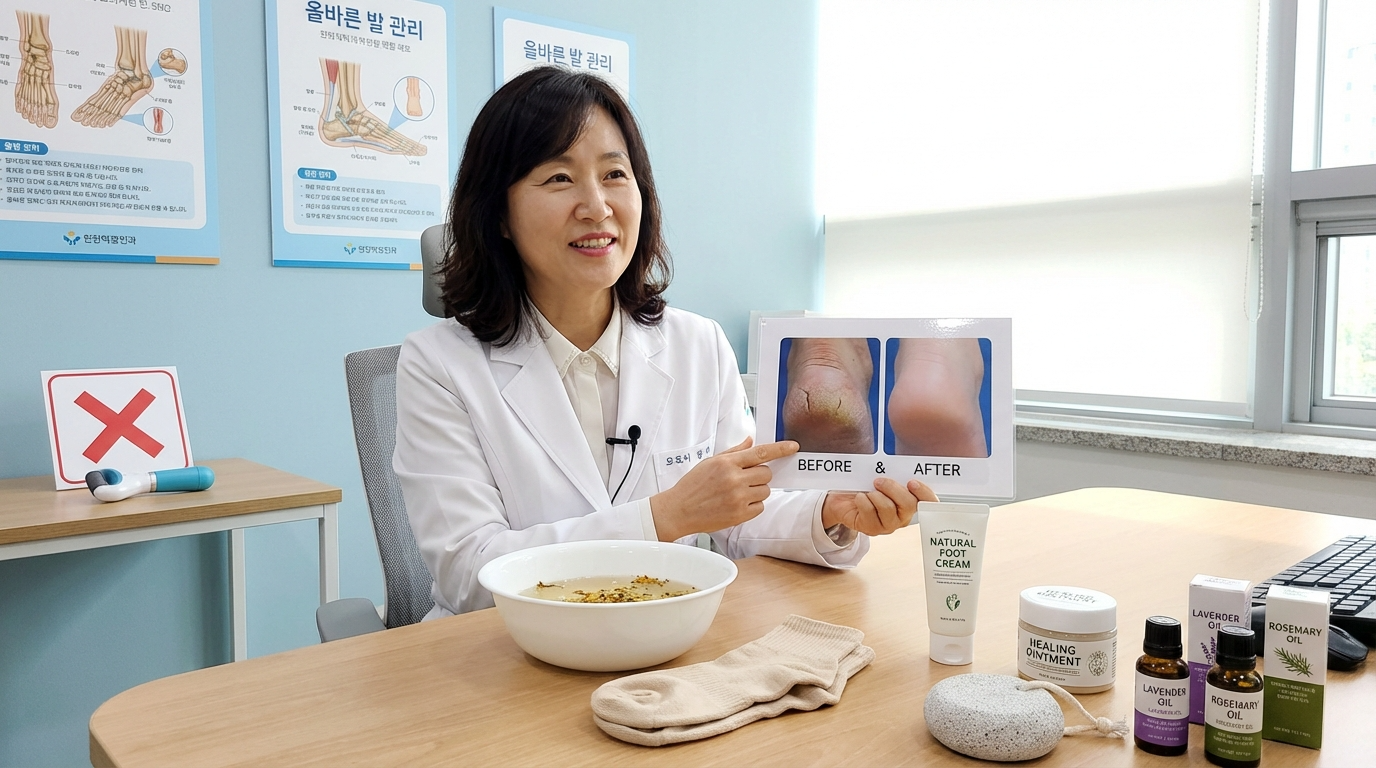 발뒤꿈치 갈라짐 없애는 홈케어 루틴 &mdash; 각질제거기보다 효과적인 방법