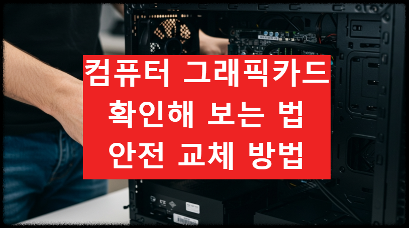 컴퓨터 그래픽카드 확인해 보는 법 안전 교체 방법