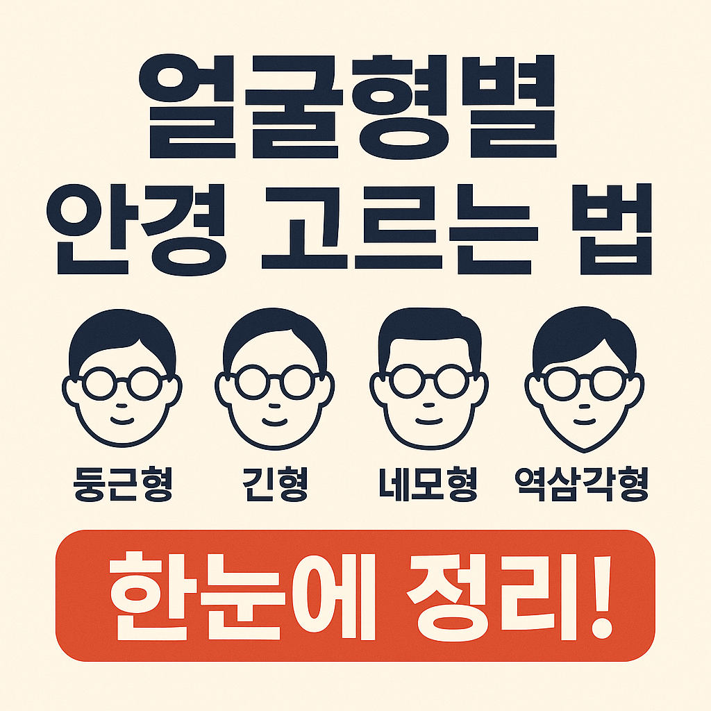 얼굴형에 맞는 안경 고르는 법