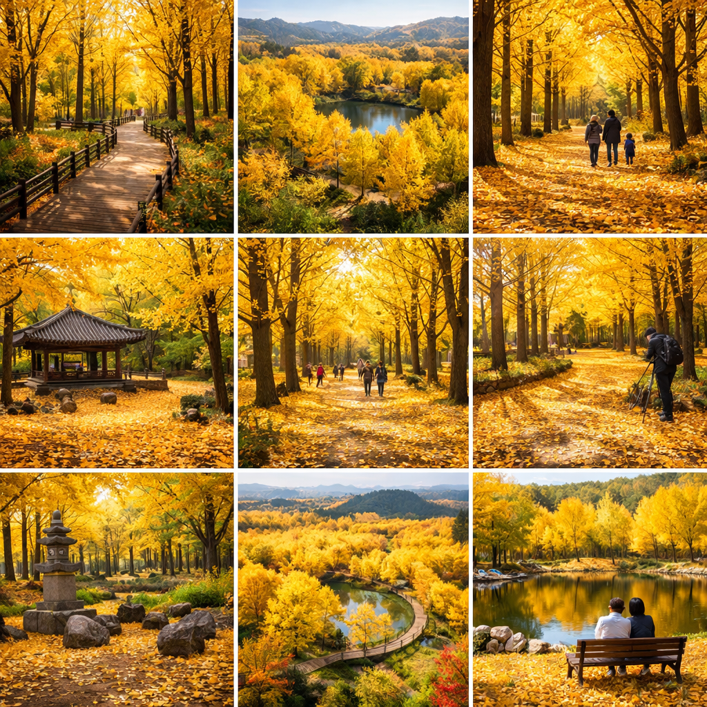 남양주 다산면 은행나무숲 주변 관광지, 주차정보, 코스