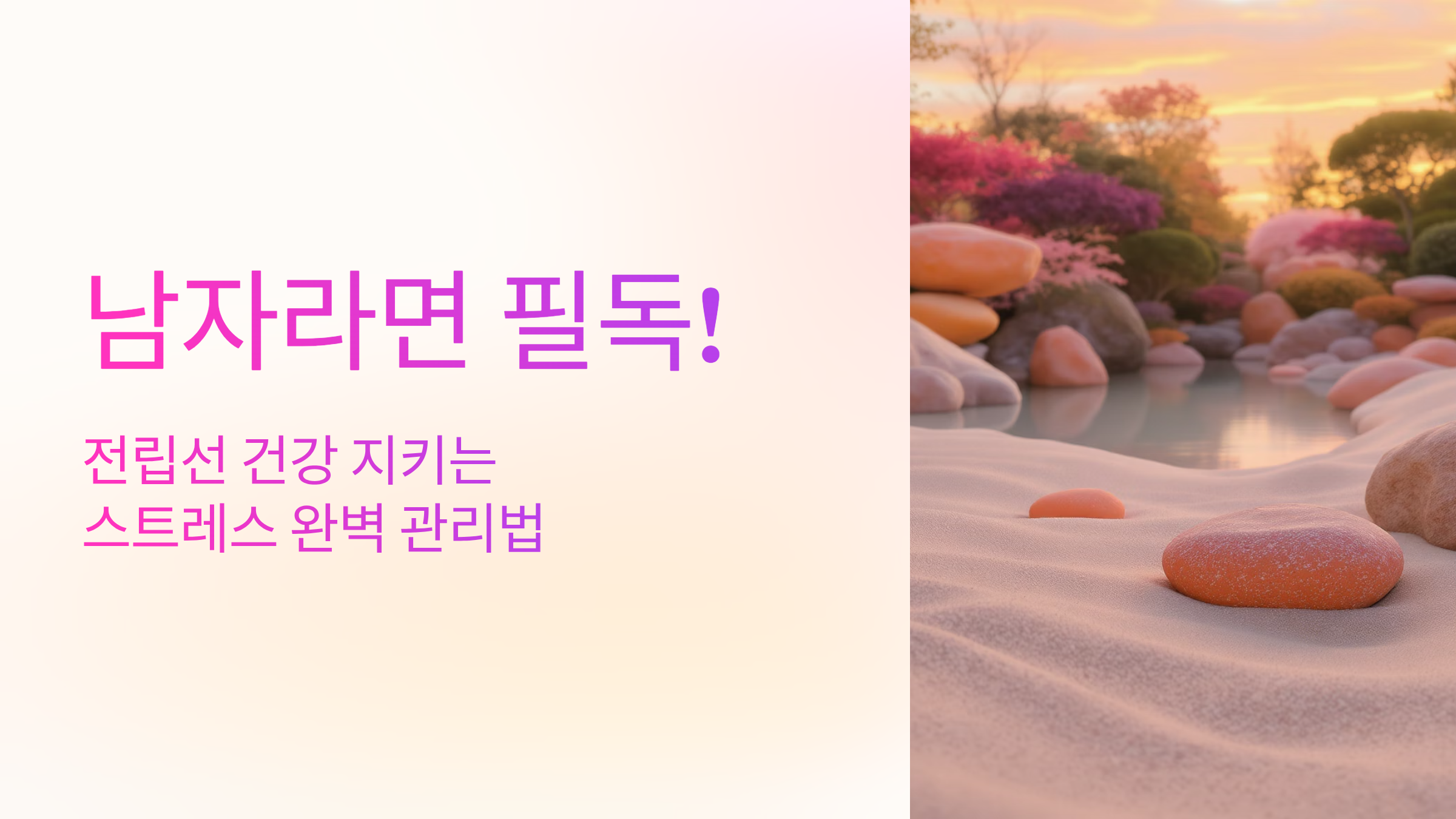 전립선 건강 지키는 스트레스 완벽 관리법