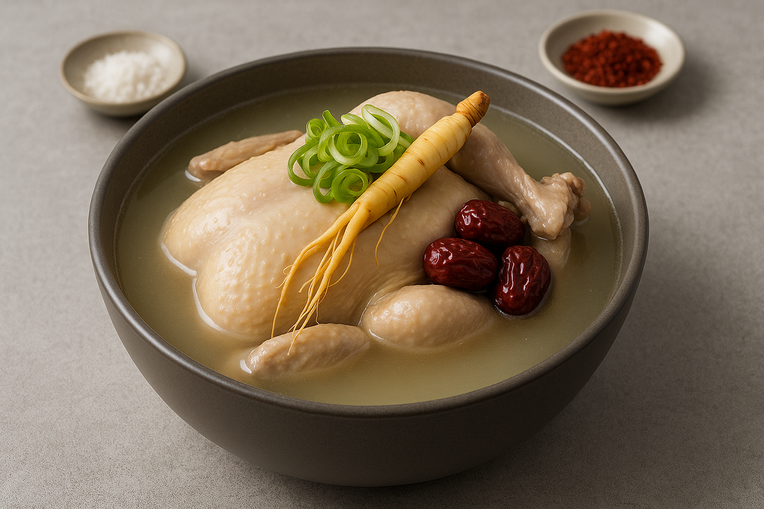 대추 인삼이 들어간 삼게탕