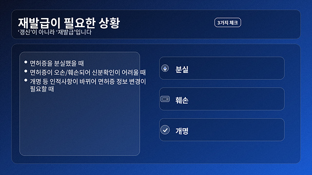 운전면허증 재발급 절차 등 완벽정리(분실 등)