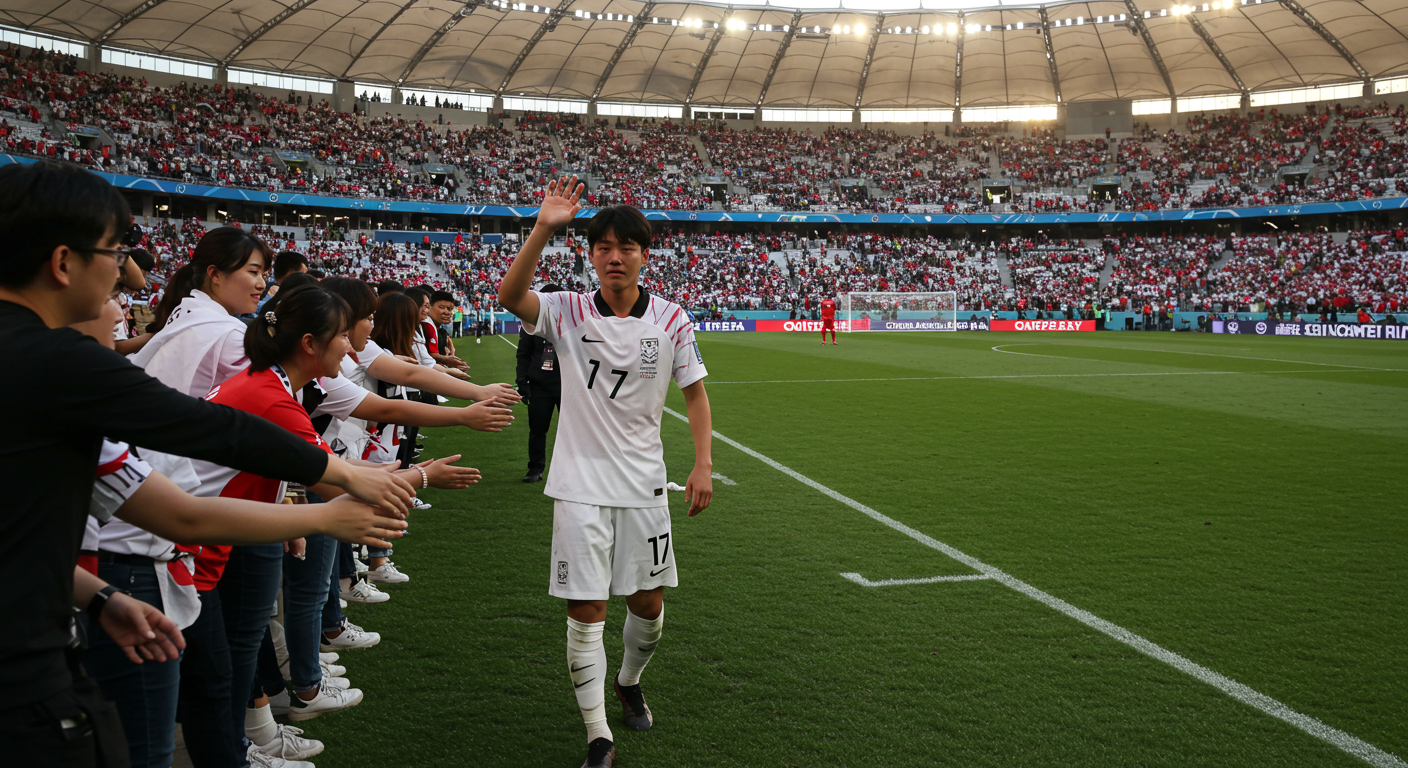 토트넘 팬들에게 작별 인사를 하는 손흥민의 감정적인 장면