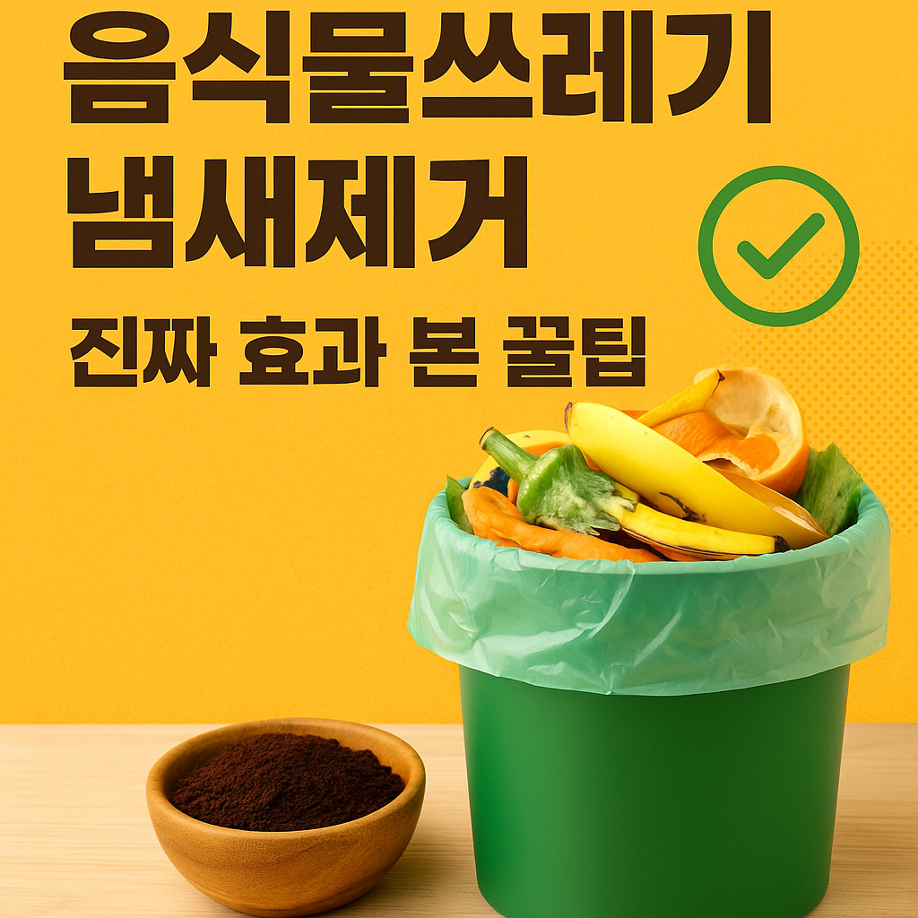 음식물쓰레기 냄새 제거, 진짜 효과 본 꿀팁