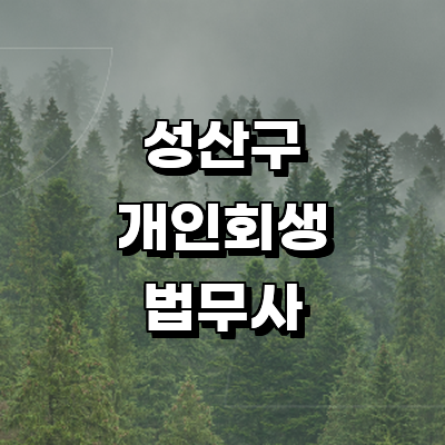 창원 성산구 개인회생 법무사