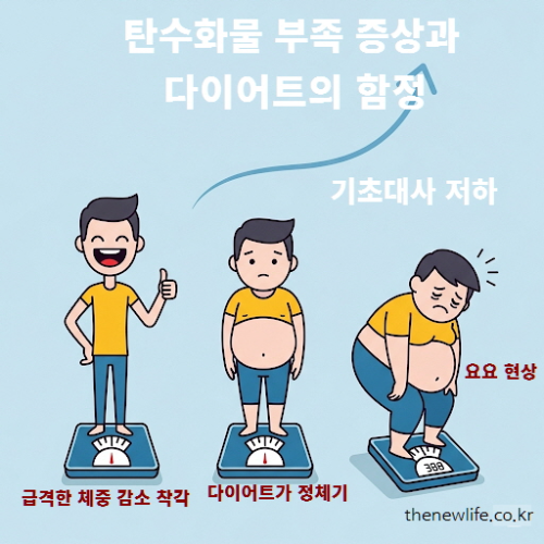 탄수화물 부족 증상과 다이어트의 함정 - 급격한 체중 감소 착각과 요요 현상