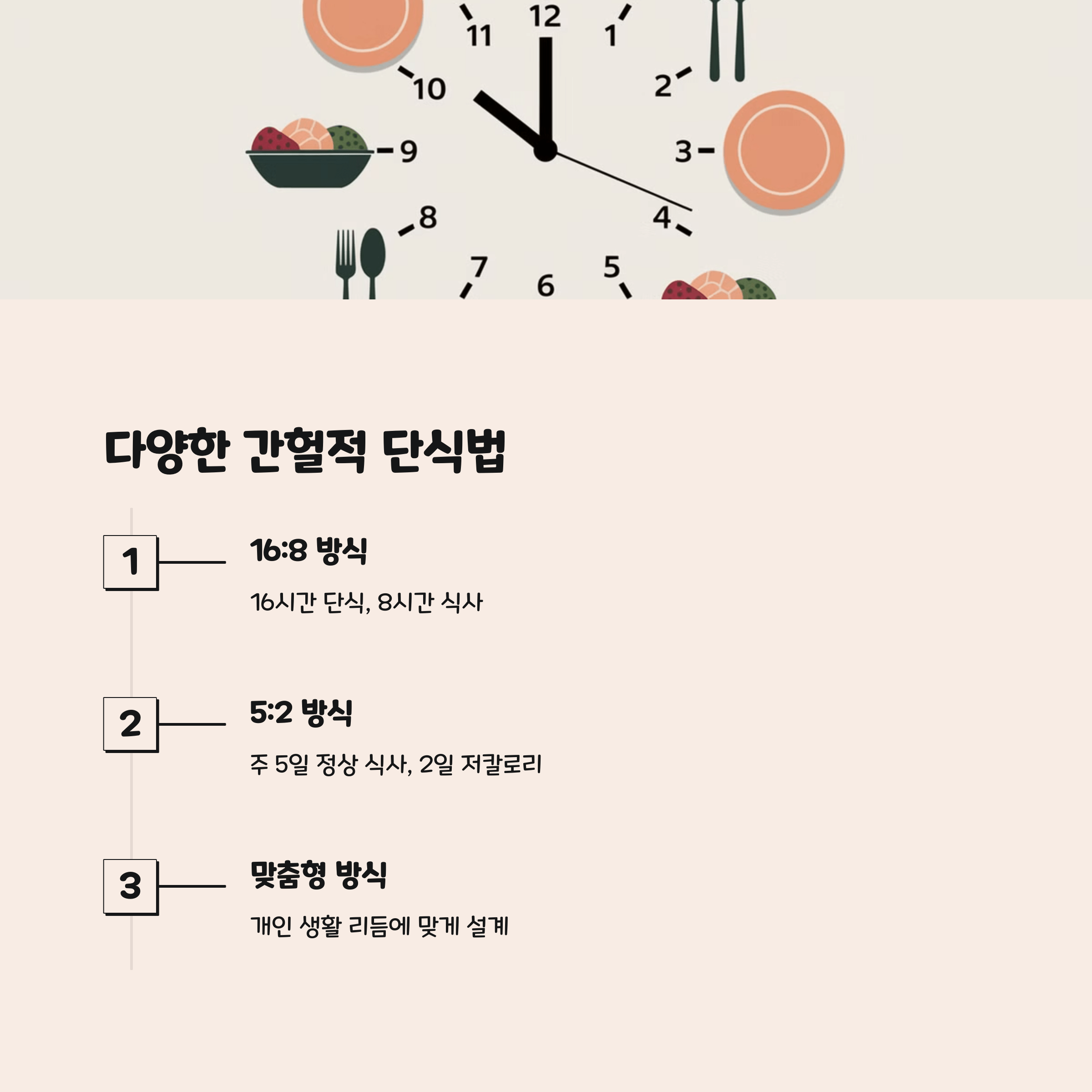 중년 이후 간헐적 단식