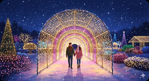 아침고요수목원 오색별빛정원전