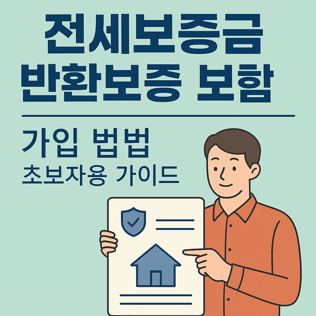 전세보증금 반환보증 보험 가입 방법