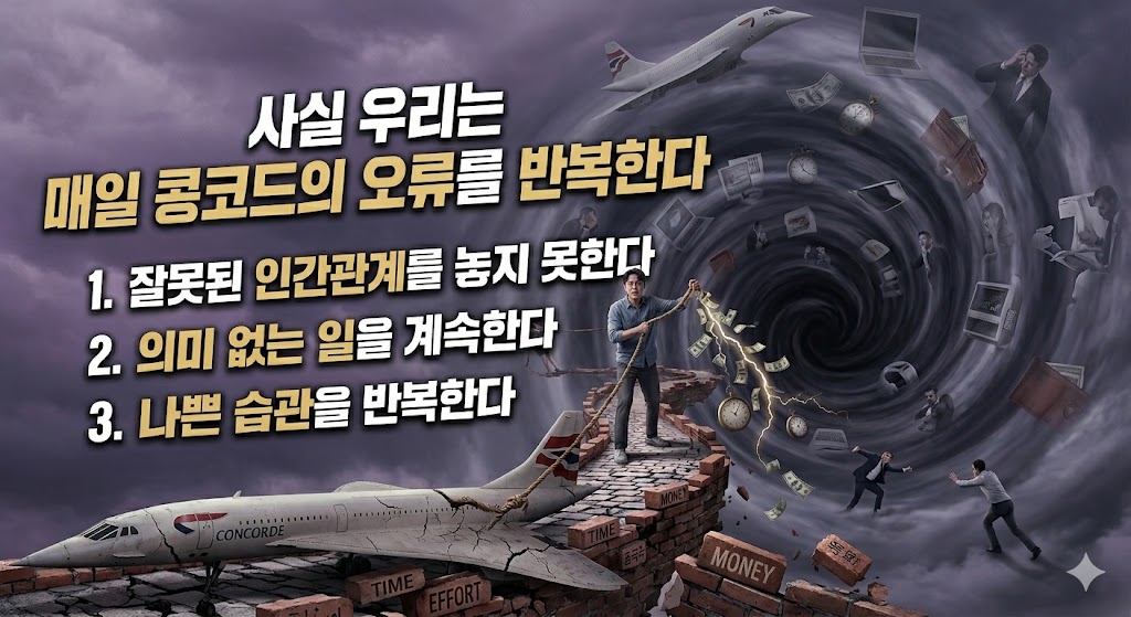 사실 우리는 매일 콩코드의 오류를 반복한다 이미지