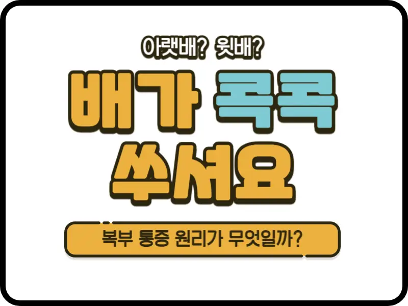배가 콕콕 쑤셔요~ 어떤 증상이 있나요? 가끔 혹은 갑자기 배가 콕콕 쑤시는 일이 나타날 수 있는데요. 여성이라면 생리가 다가오면 짐작이 갈 텐데 그게 아니라면 왜 배가 콕콕 쑤시는 지 알아볼게요~ 어떤 증상과 맞는지 확인해 보시기 바랍니다.