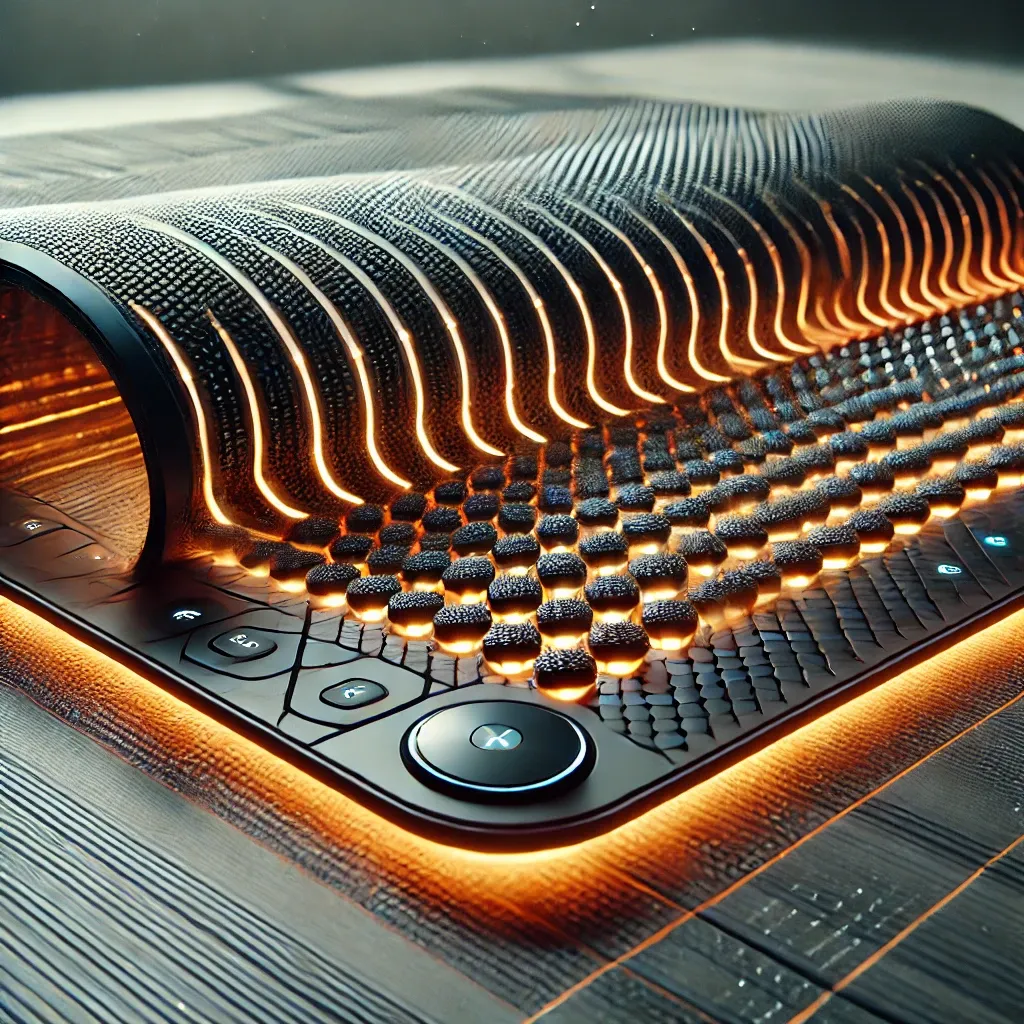 카본 발열 기술이 적용된 난방 매트의 세련된 디자인과 균일한 열 분포