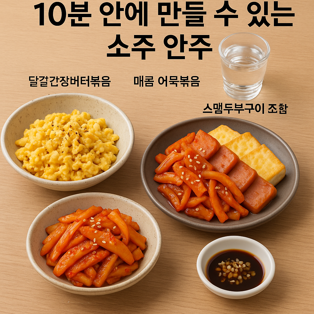 10분안에 만들수있는 소주안주