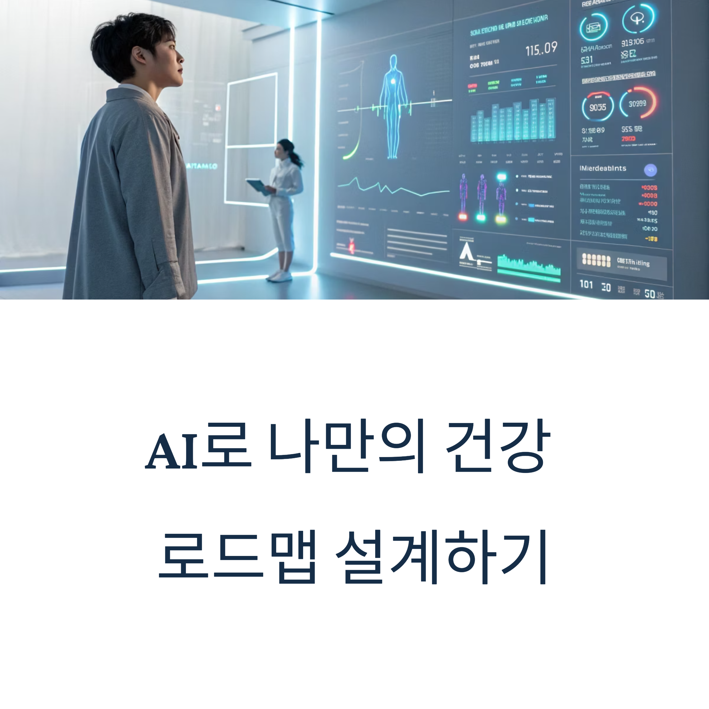 AI 기술을 활용해 개인 건강 데이터를 분석하면 정확한 건강 상태 진단과 맞춤형 개선 방안을 수립
