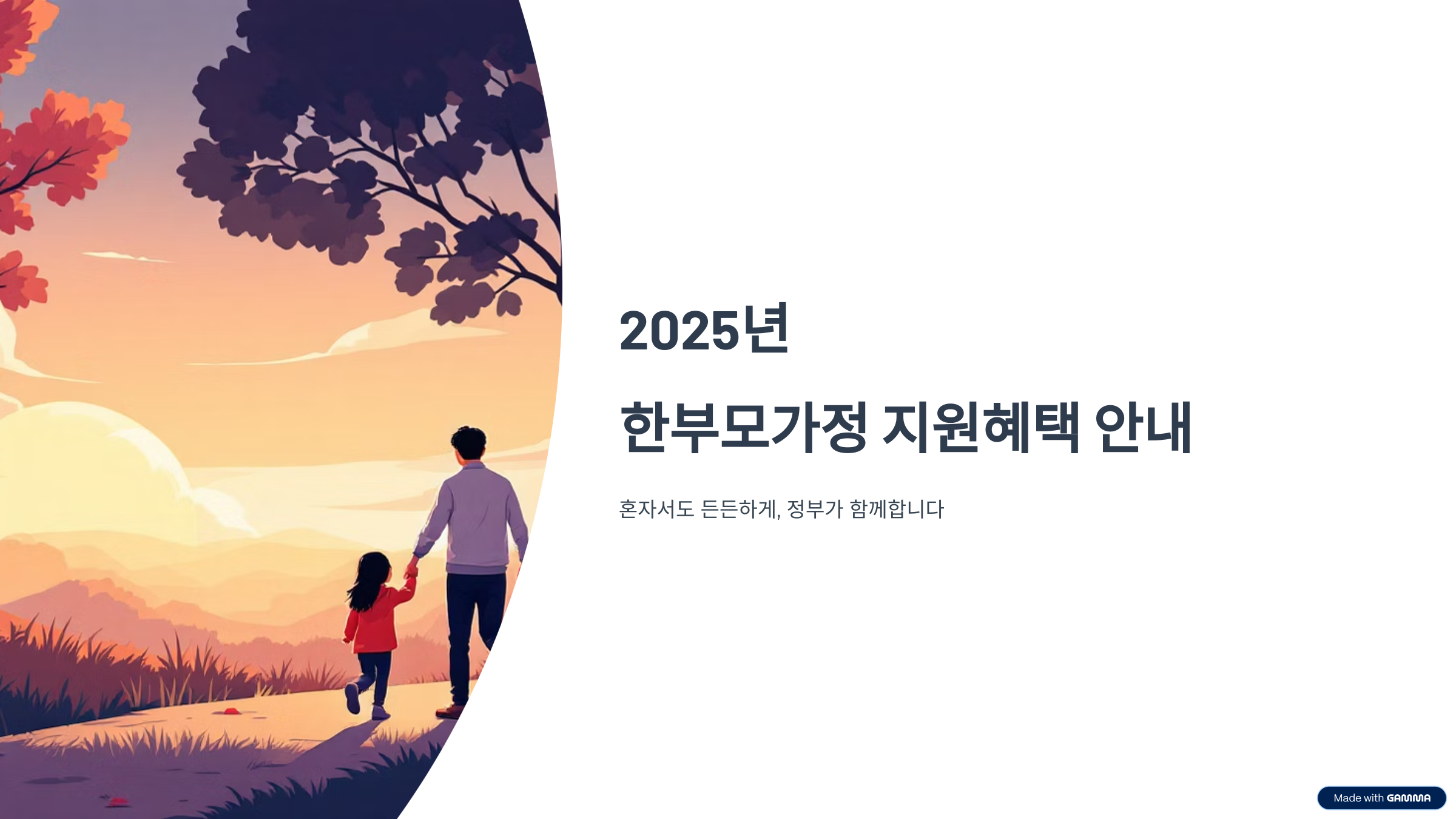 한부모가정 지원혜택