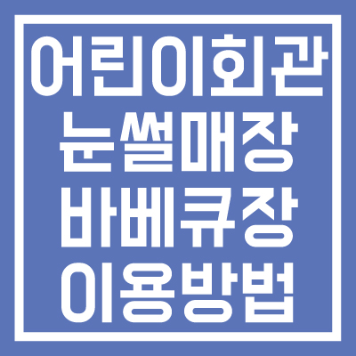 서울-어린이회관-눈썰매장-바베큐장-이용-및-예매방법-할인정보