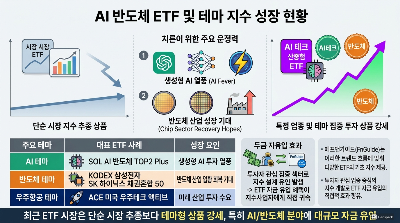 AI&middot;반도체 ETF와 테마 지수 성장