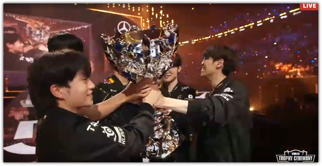롤드컵 2025, T1 우승