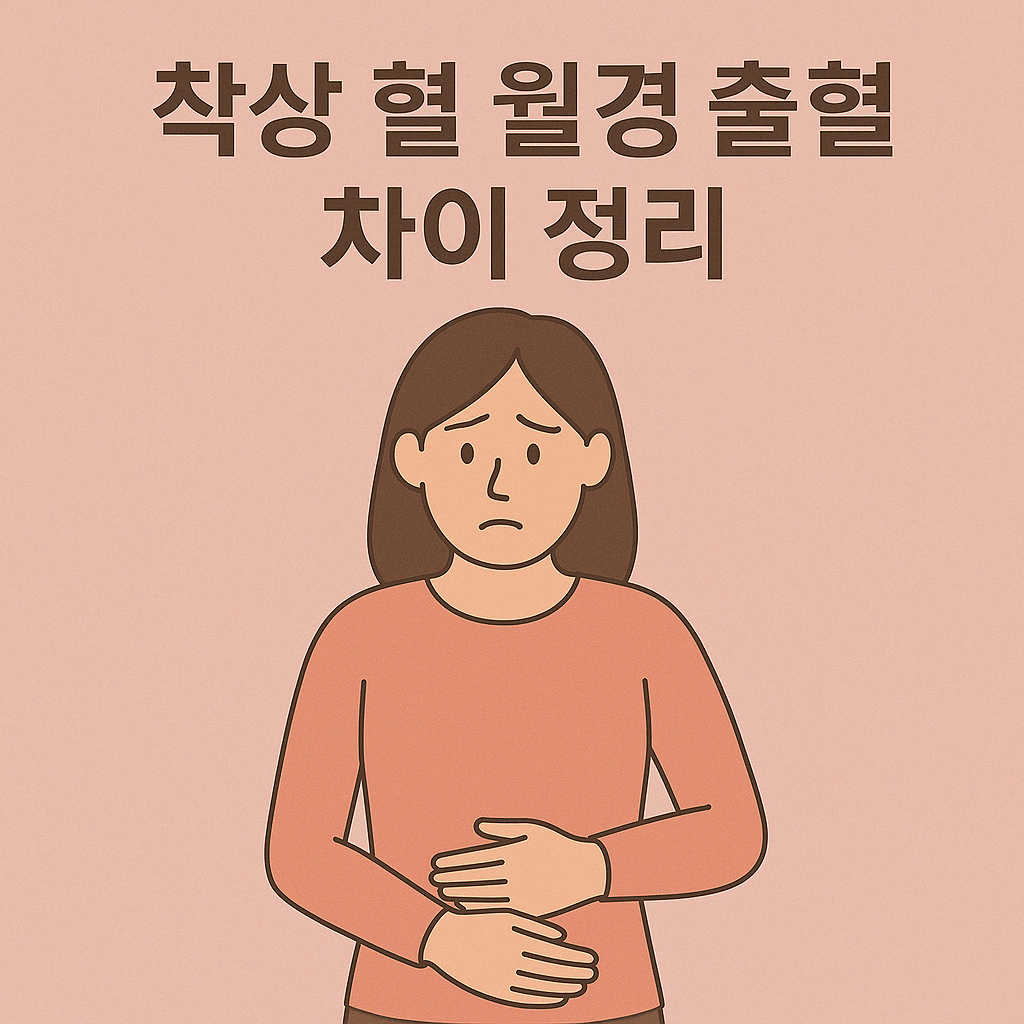 착상혈 월경출혈 차이