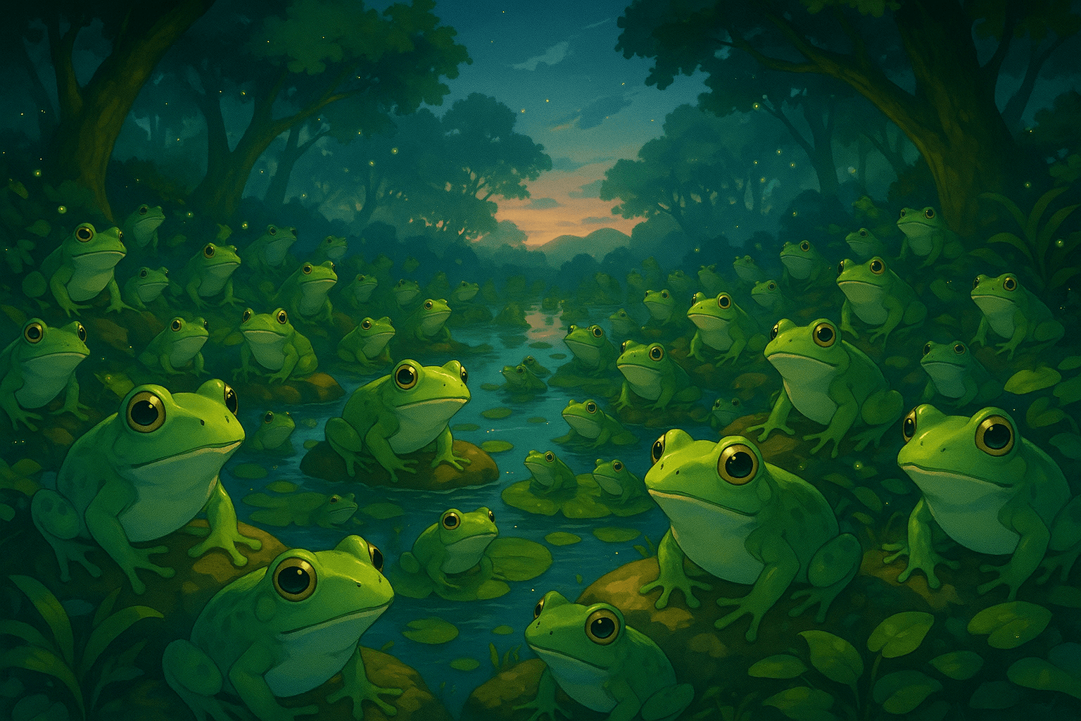 개구리 떼 꿈 해몽