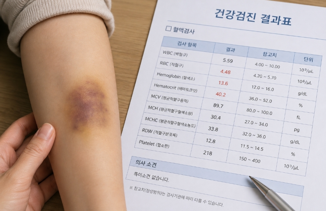 혈소판 PLT 정상수치