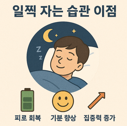 일찍 자는 습관의 이점 (아침 루틴, 뇌회복, 멘탈 안정)