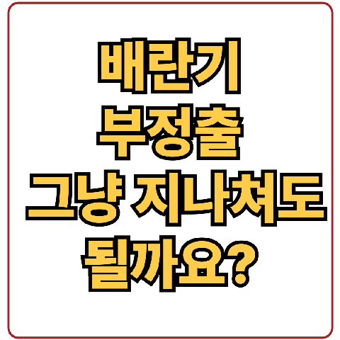 배란기부정출혈