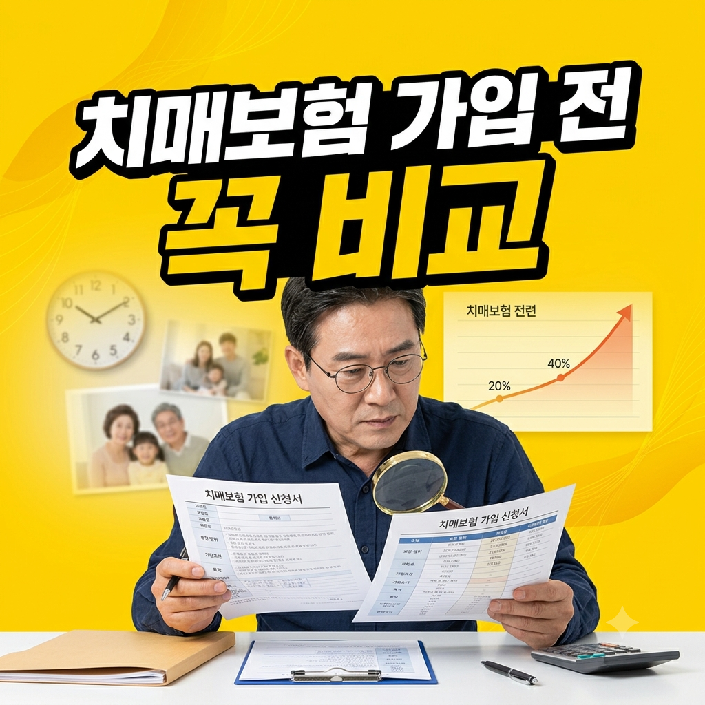 치매보험 가입 전 꼭 비교
