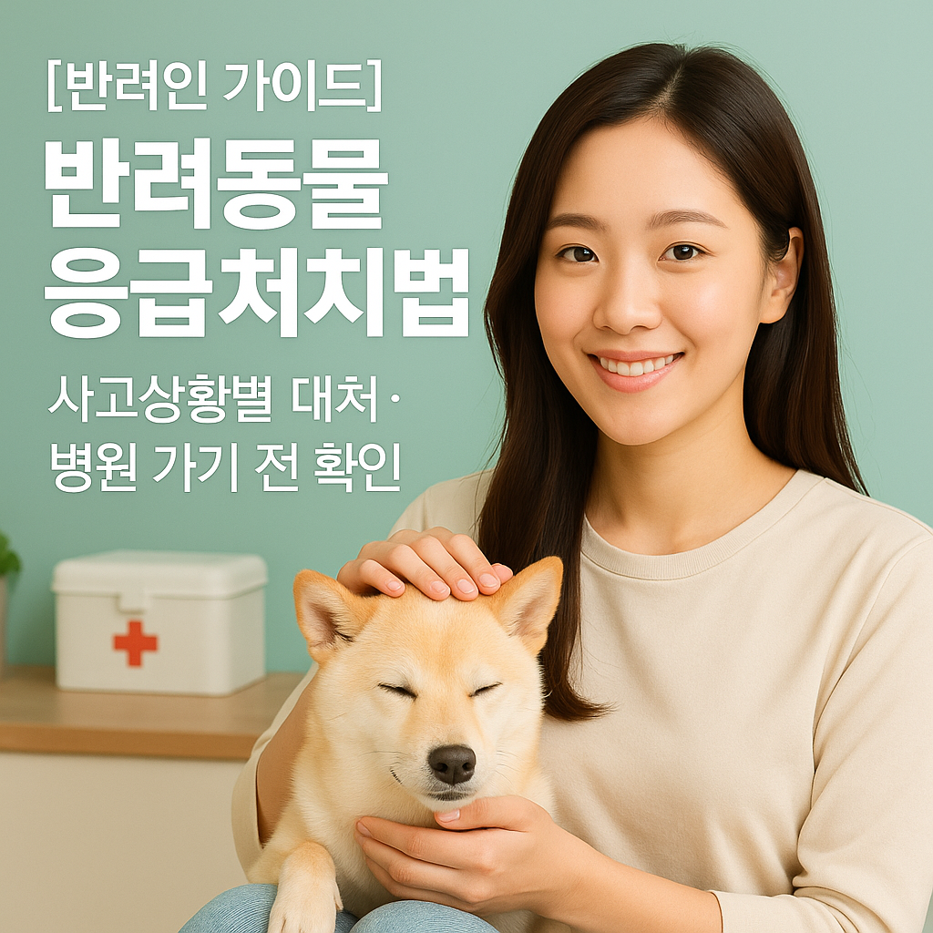 [반려인 가이드] 반려동물 응급처치법 ｜ 사고 상황별 대처&middot;병원 가기 전 확인