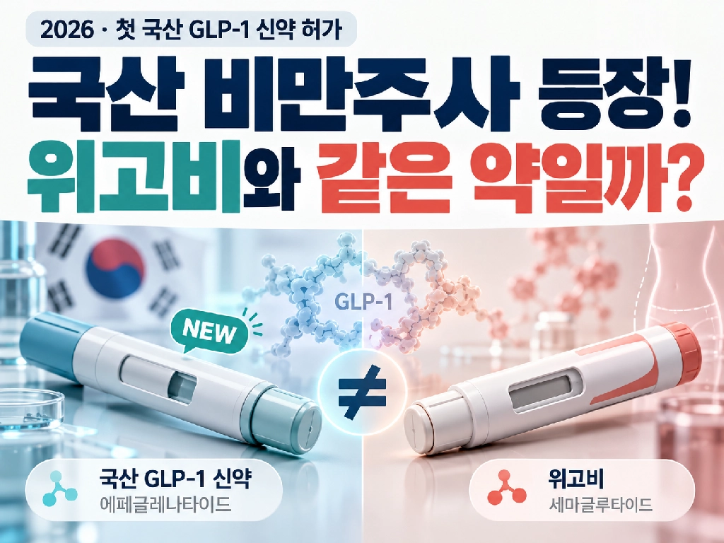 국산 GLP-1 에페 처방 시작, 위고비와 같은 약일까? 첫 달&middot;유지 비용과 처방 기준