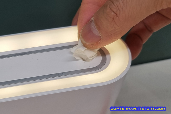 미니 가습기 진동자 청소 식초물 제거