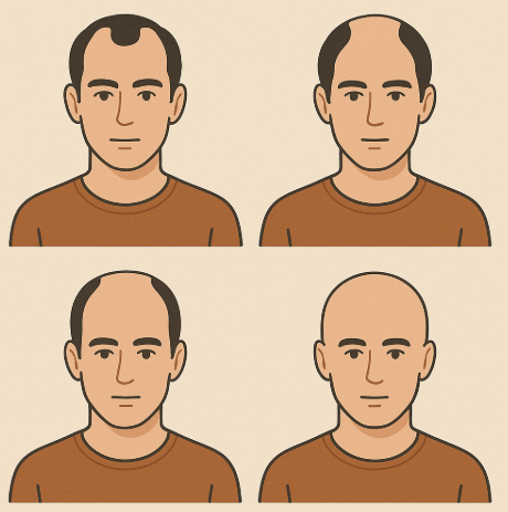 탈모 유형별 증상 차이