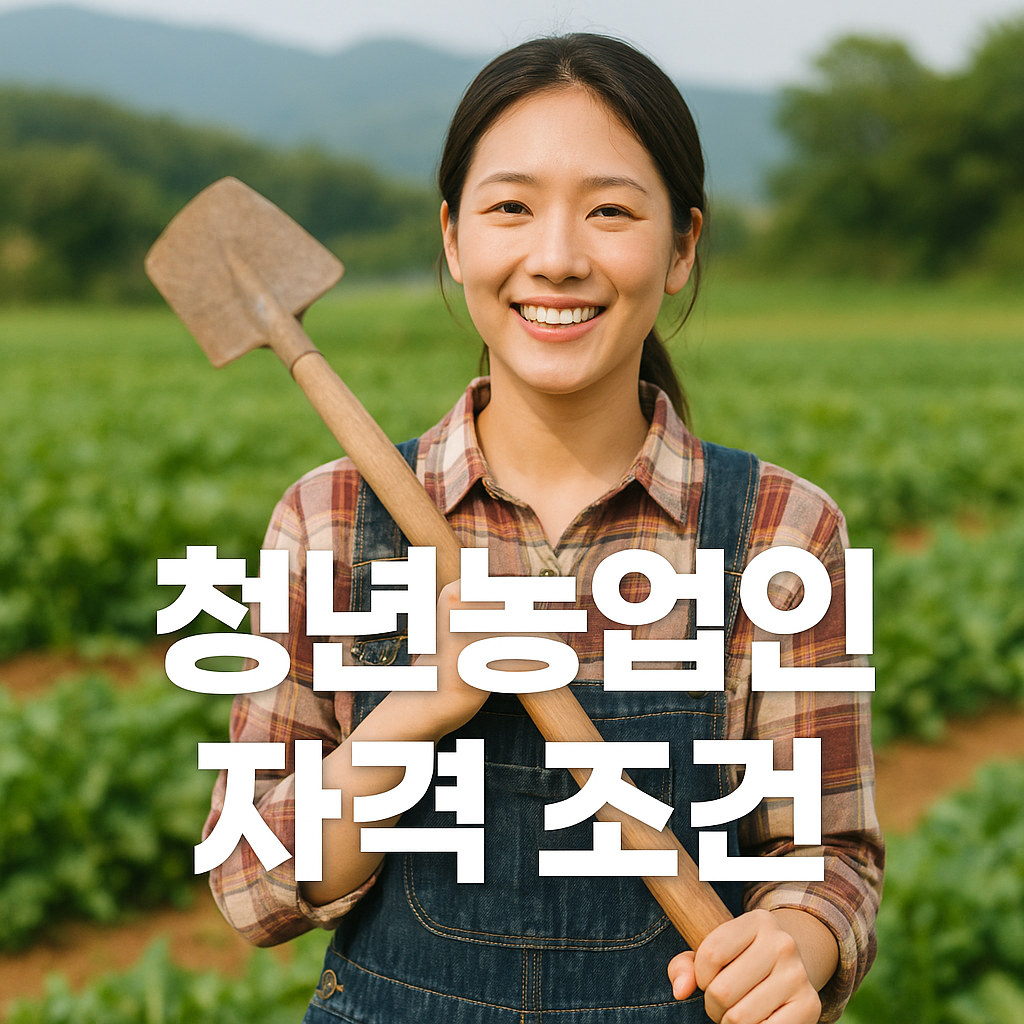 청년농업인 정착지원금 자격 조건 총정리
