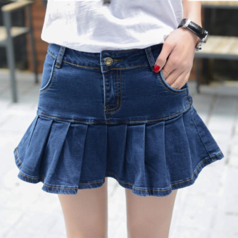여자 청치마바지 반바지 데님 스커트 tcf20