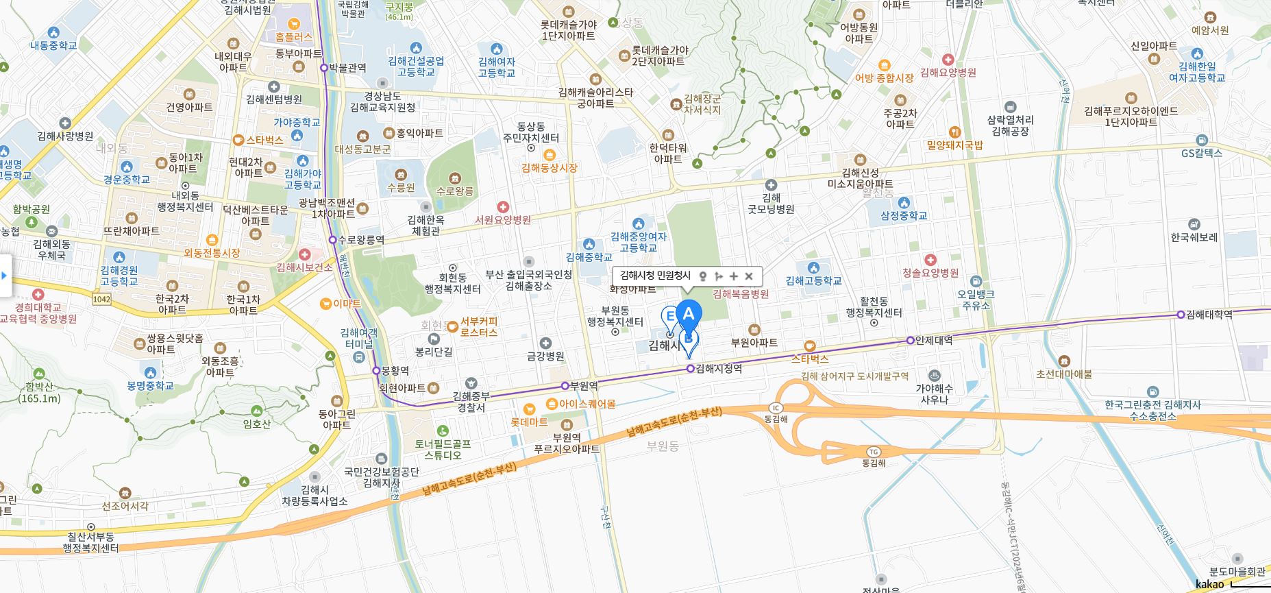 김해시청 주차장