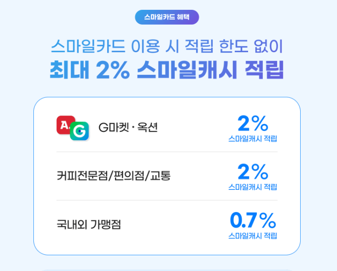 스마일캐시 한도 없는 적립