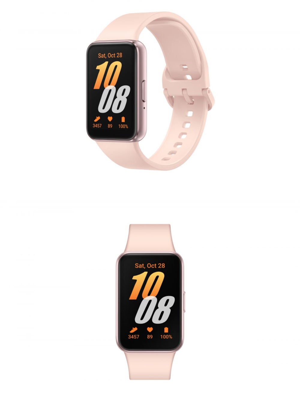 갤럭시 핏3 핑크 골드